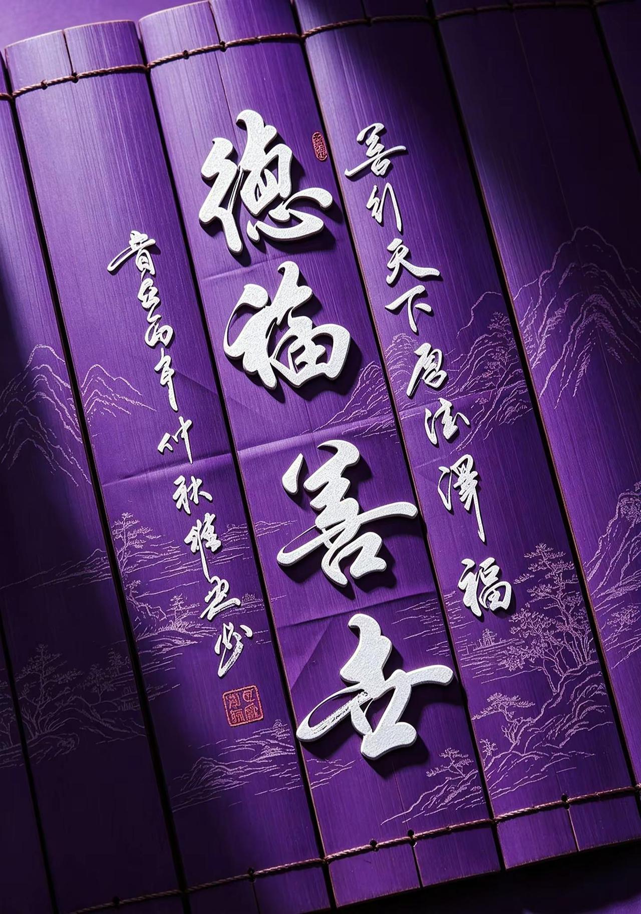 维安书法作品展示。AI紫简篆刻风