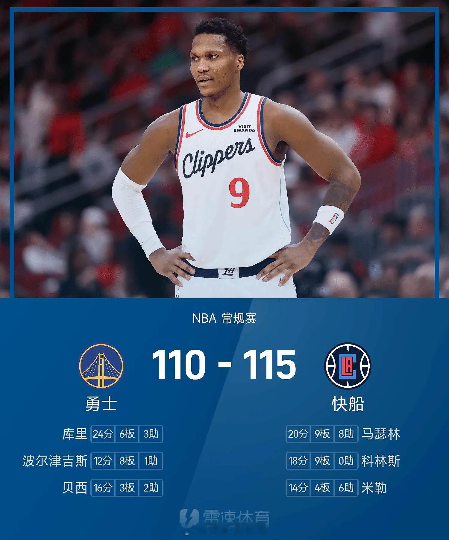 04月13日讯 25/26赛季NBA 常规赛，快船对阵勇士。NBA勇士NBA体育
