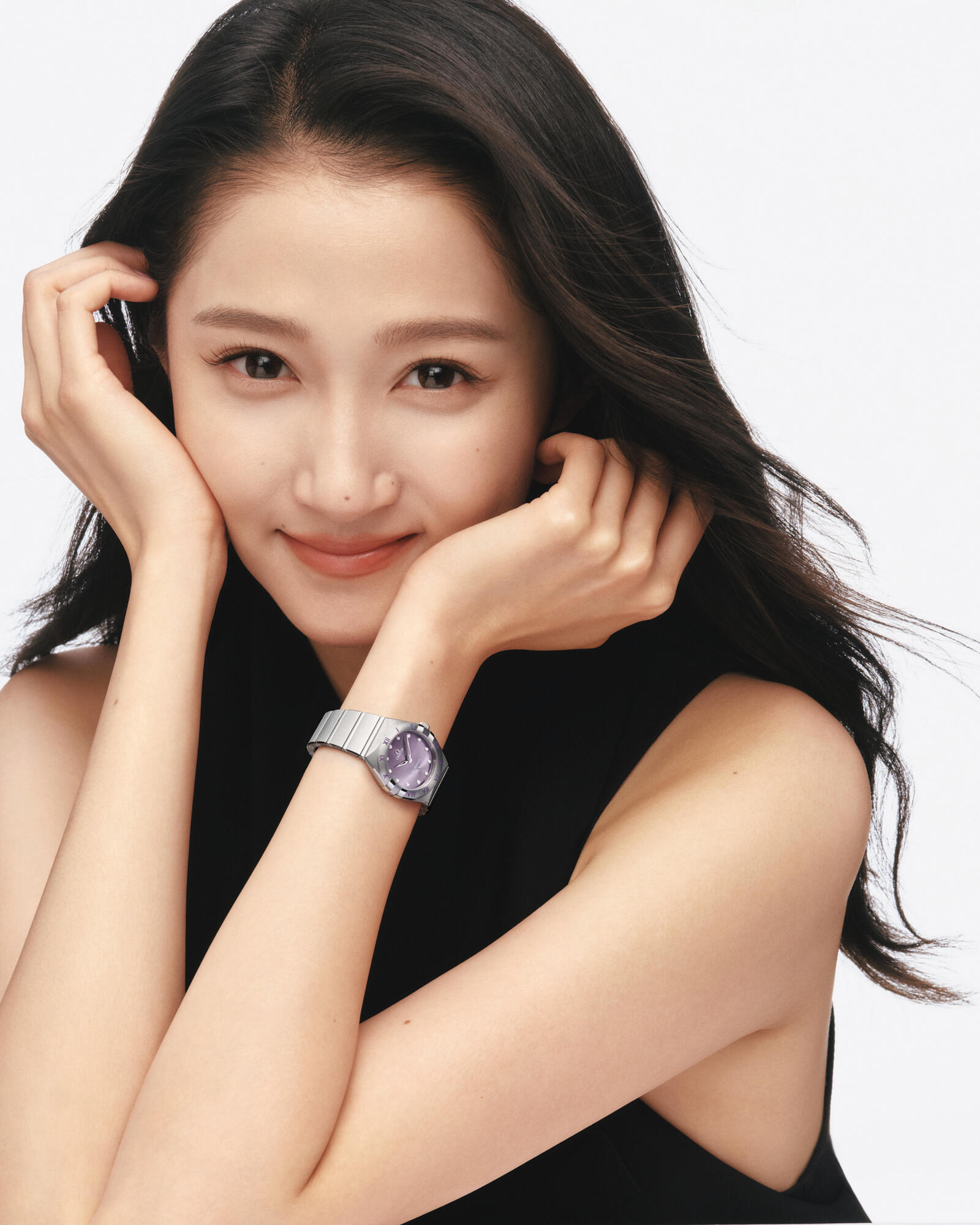 最接近关晓彤真实长相的图 关晓彤欧米茄名人大使，都市高智女性⌚ 