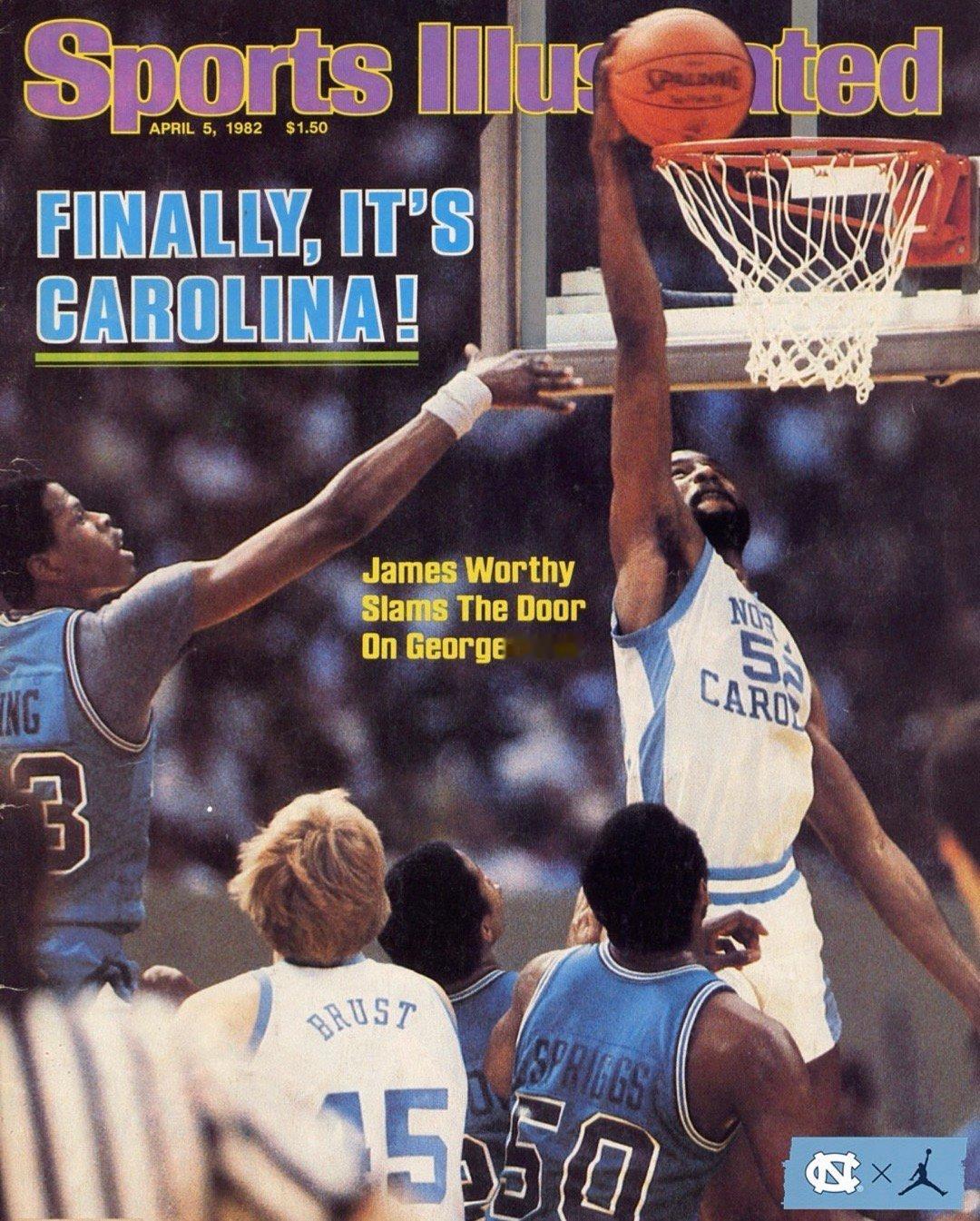 1982年，北卡罗来纳大学赢得了NCAA全国冠军。这是乔丹职业生涯中的首个重要冠