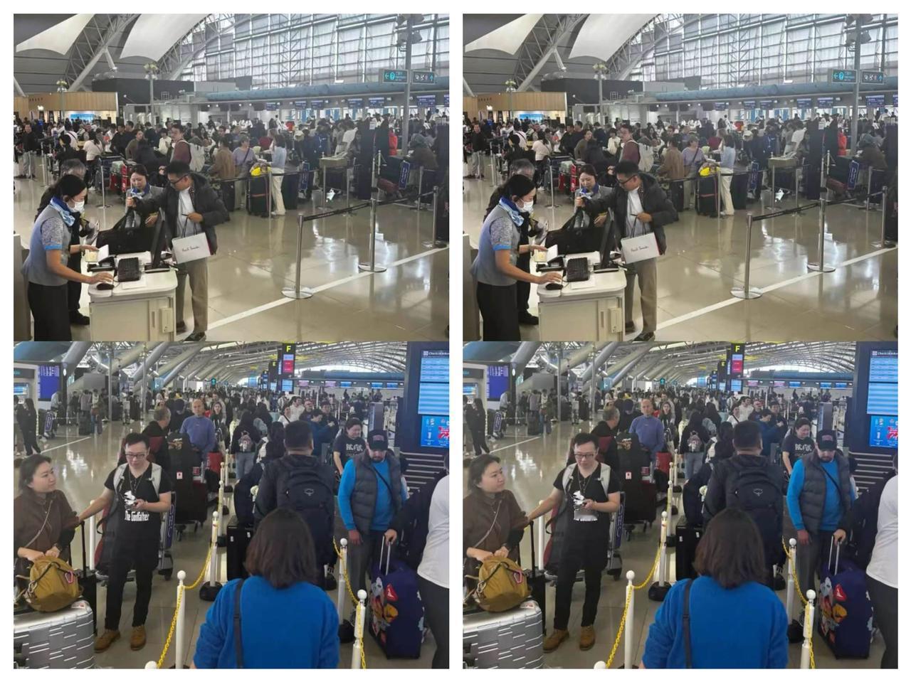 当初非要去日本的后果，
终于显现出来了！
日本icon机场不仅挤满了要回国的人，