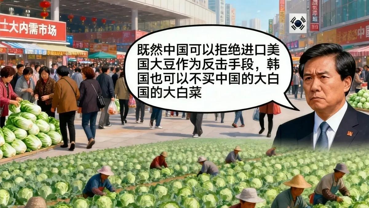 韩国某智库称：“既然中国可以拒绝进口美国大豆作为反击手段，韩国也可以不买中国的大