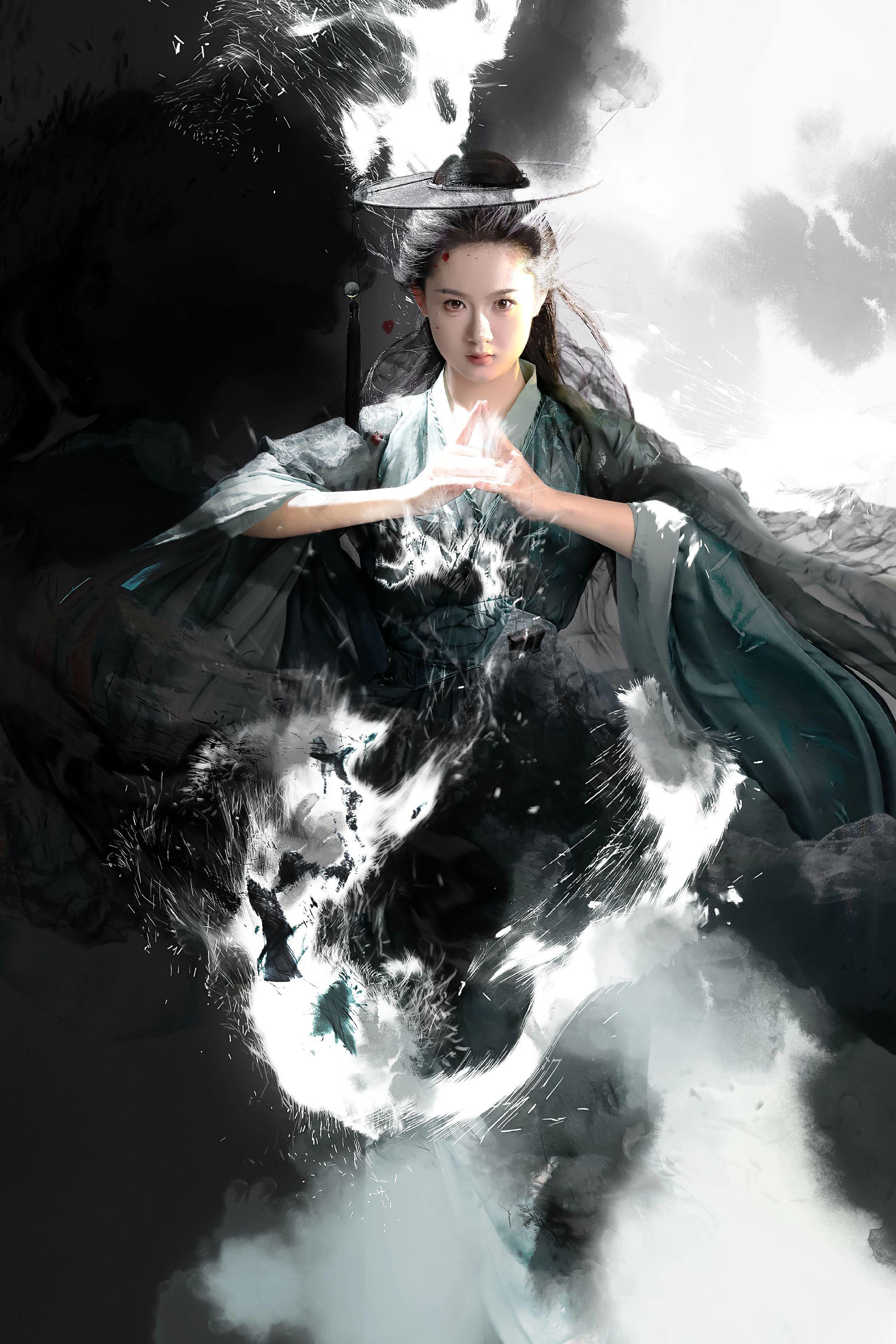 飒沓流星剑，踏燕逐风影……用水墨“影”的方式打开武侠武侠风古风