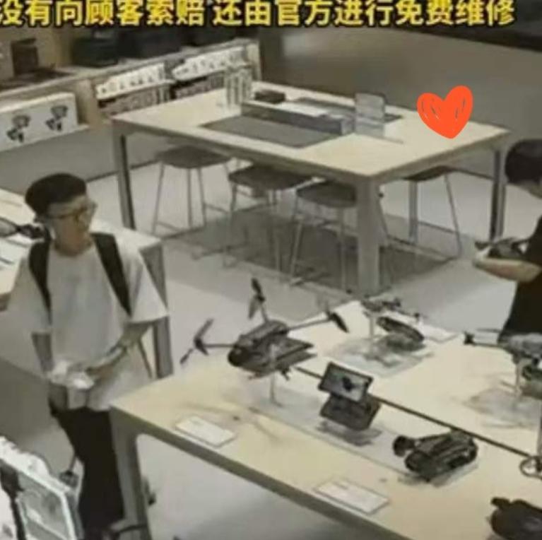 “太有格局了!”浙江，一台价值13888元的大疆无人机，被路过的高中生不小心蹭落