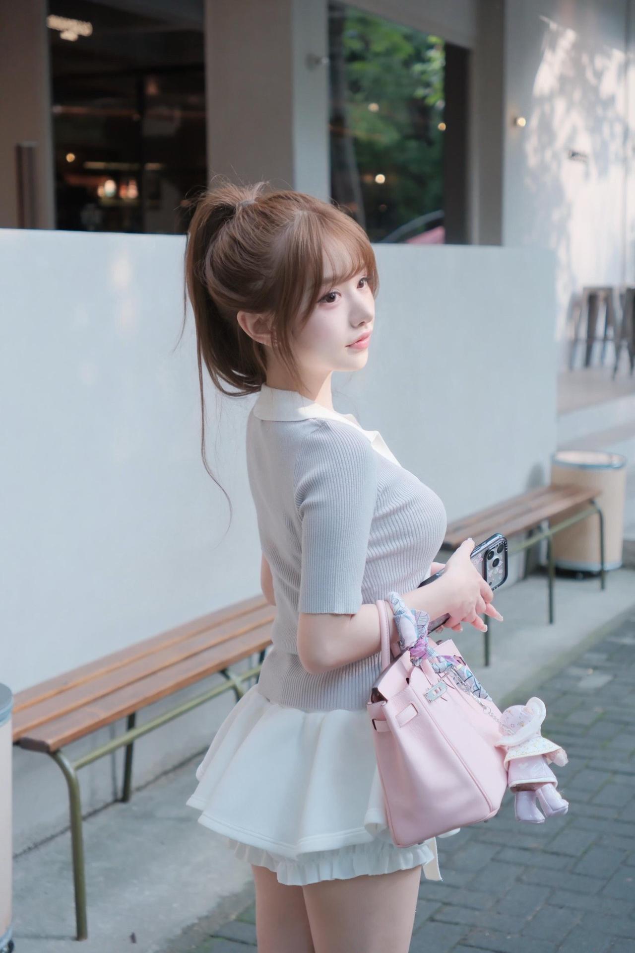 甜妹穿搭分享 少女感ootd 秋季是给网球人的礼物 纱裙 日常穿搭记录