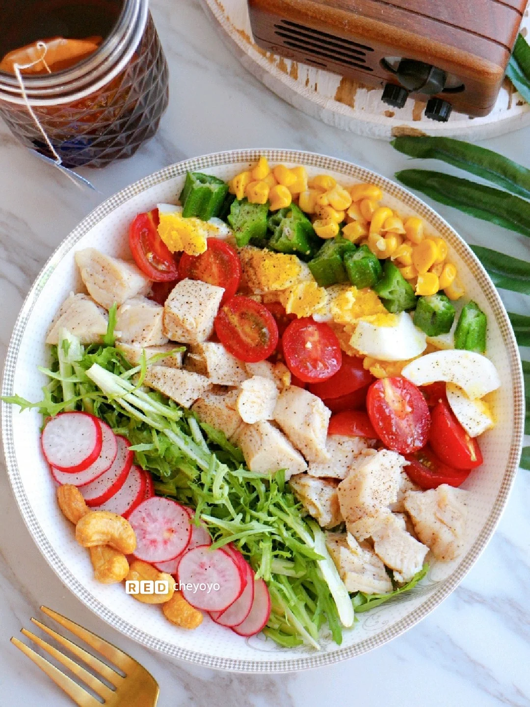 🌈减肥吗？来碗低脂低卡的考伯沙拉