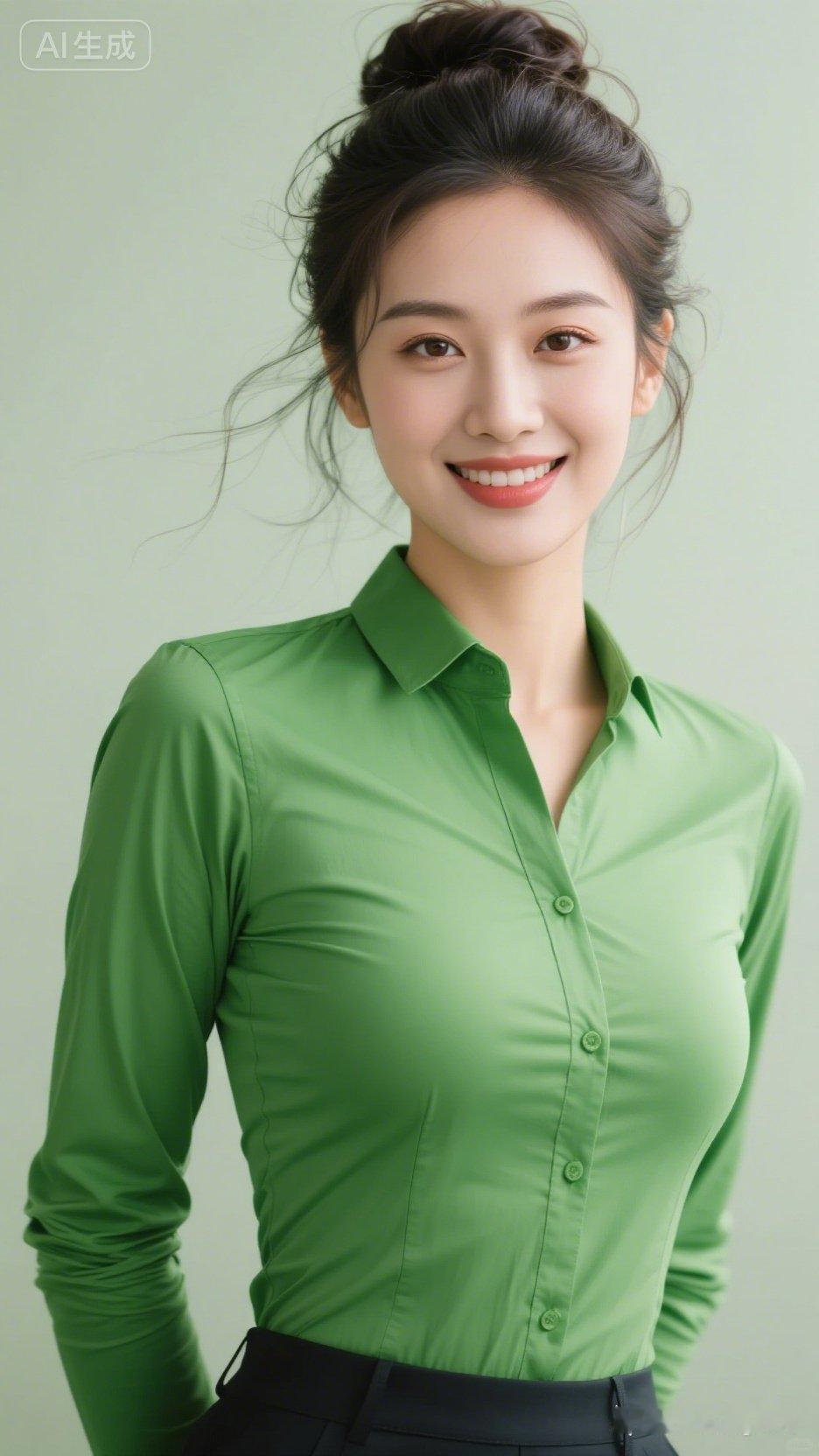 元气满满的一天，从自信的微笑开始！😊✨