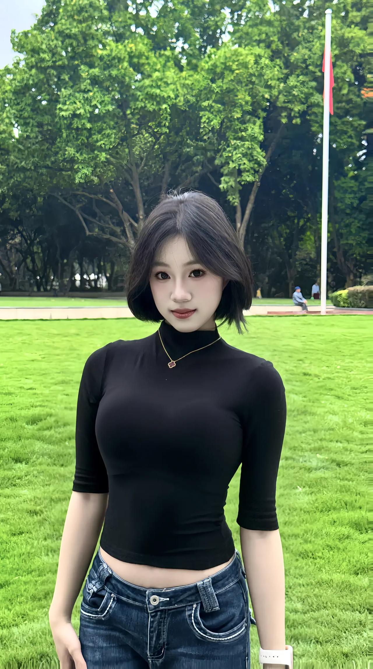我喻我以长青，
我拥此春待亭亭。

永不凋落的春天 与葳蕤的春天 仰望绿意 卿自