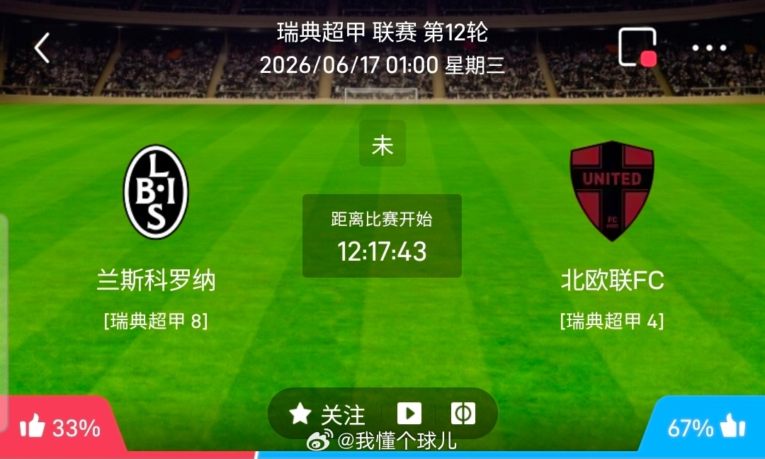【北单】周二01瑞典甲方向：兰斯科罗vs阿西里斯卡瑞典甲 兰斯科罗 VS 阿西里