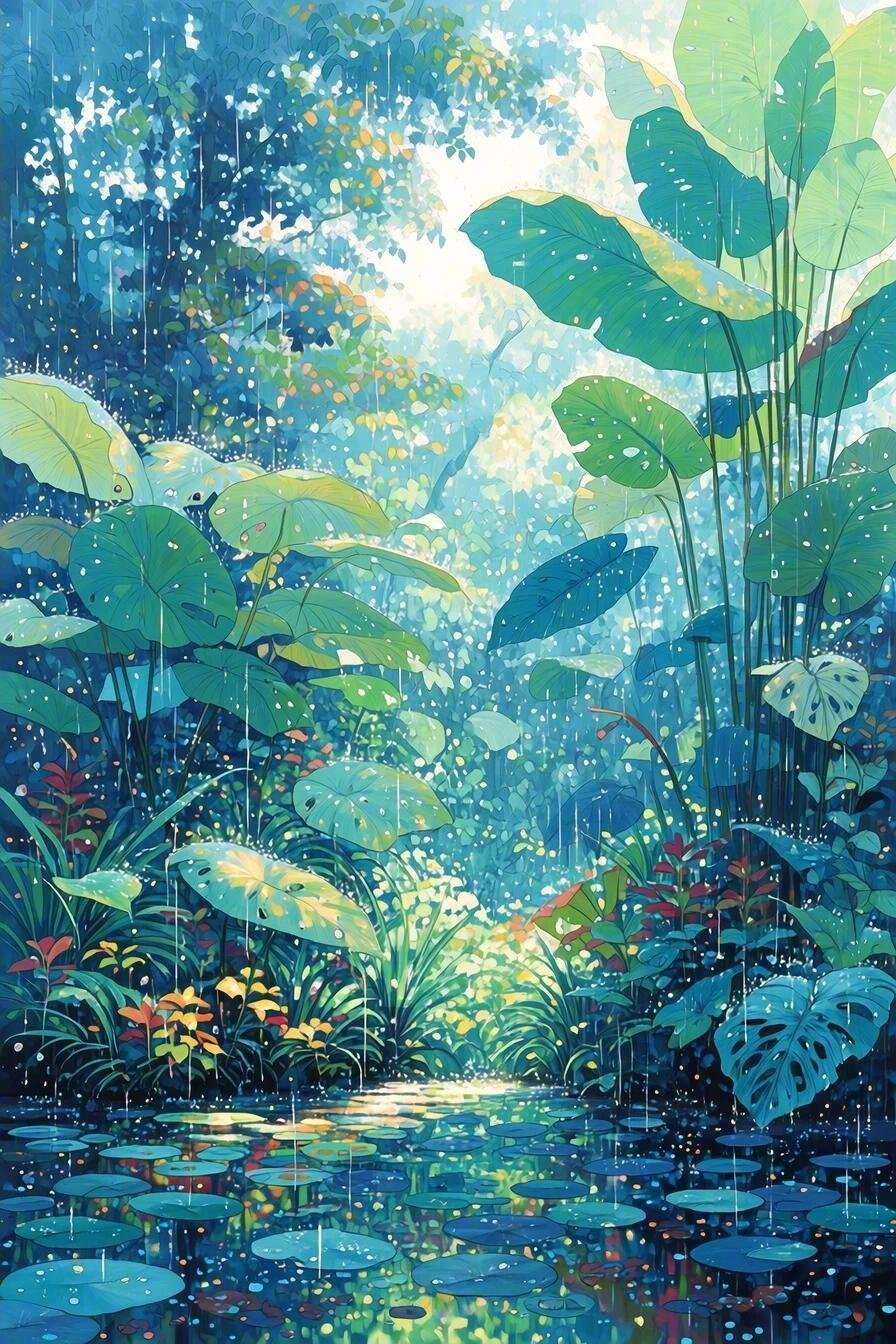 雨中山果落，灯下草虫鸣。 ​​​
