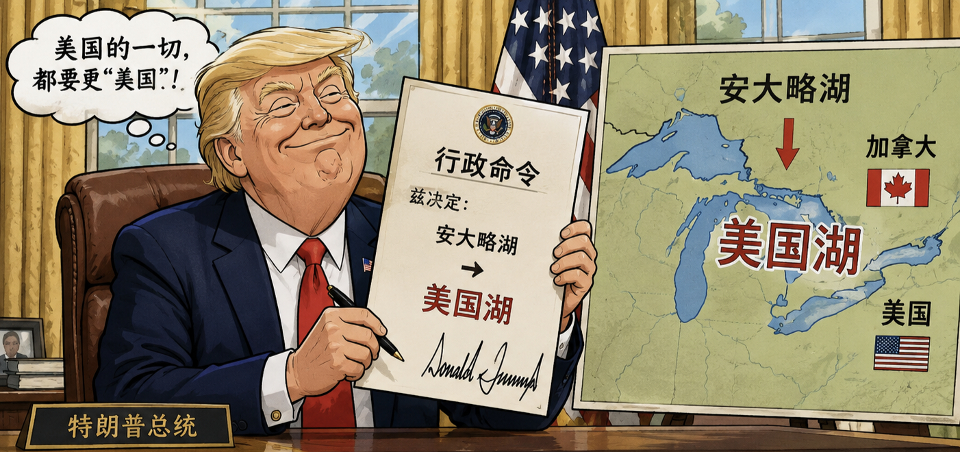 苹果地图也更名美国湖了 又让我想起这个茬了。。谷歌最积极了，无论在墨西哥湾改名美