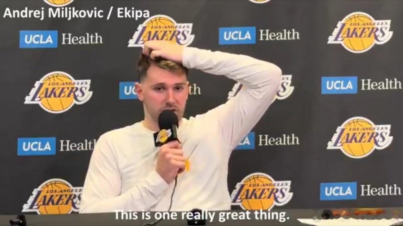 东契奇赛后接受斯洛文尼亚媒体采访，谈到自己在洛杉矶的生活🏖️“感觉很棒，我以前