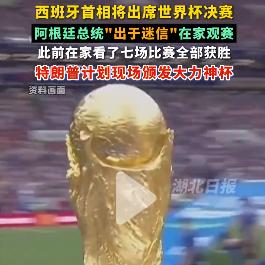 世界杯冠军花落谁家？两支决赛队伍的国家首脑作出了自己的观看选择！

西班牙首相桑