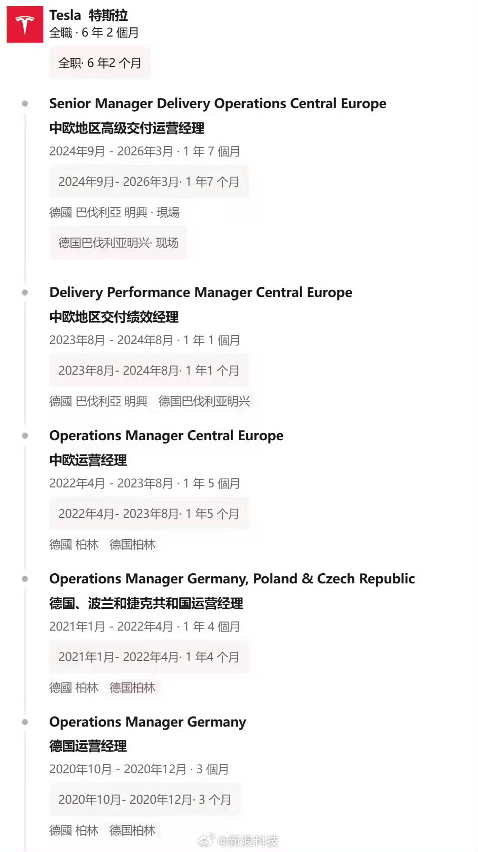 小米挖走了特斯拉中欧地区的交付运营高管迪特·洛伦茨，让他担任欧洲交付与物流负责人