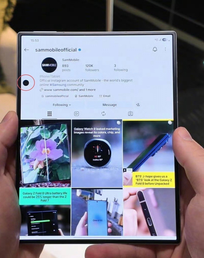 我看有人说，三星 Z Fold8 内屏摄像头像漏液了一样 笑死了 好吧，但我觉得
