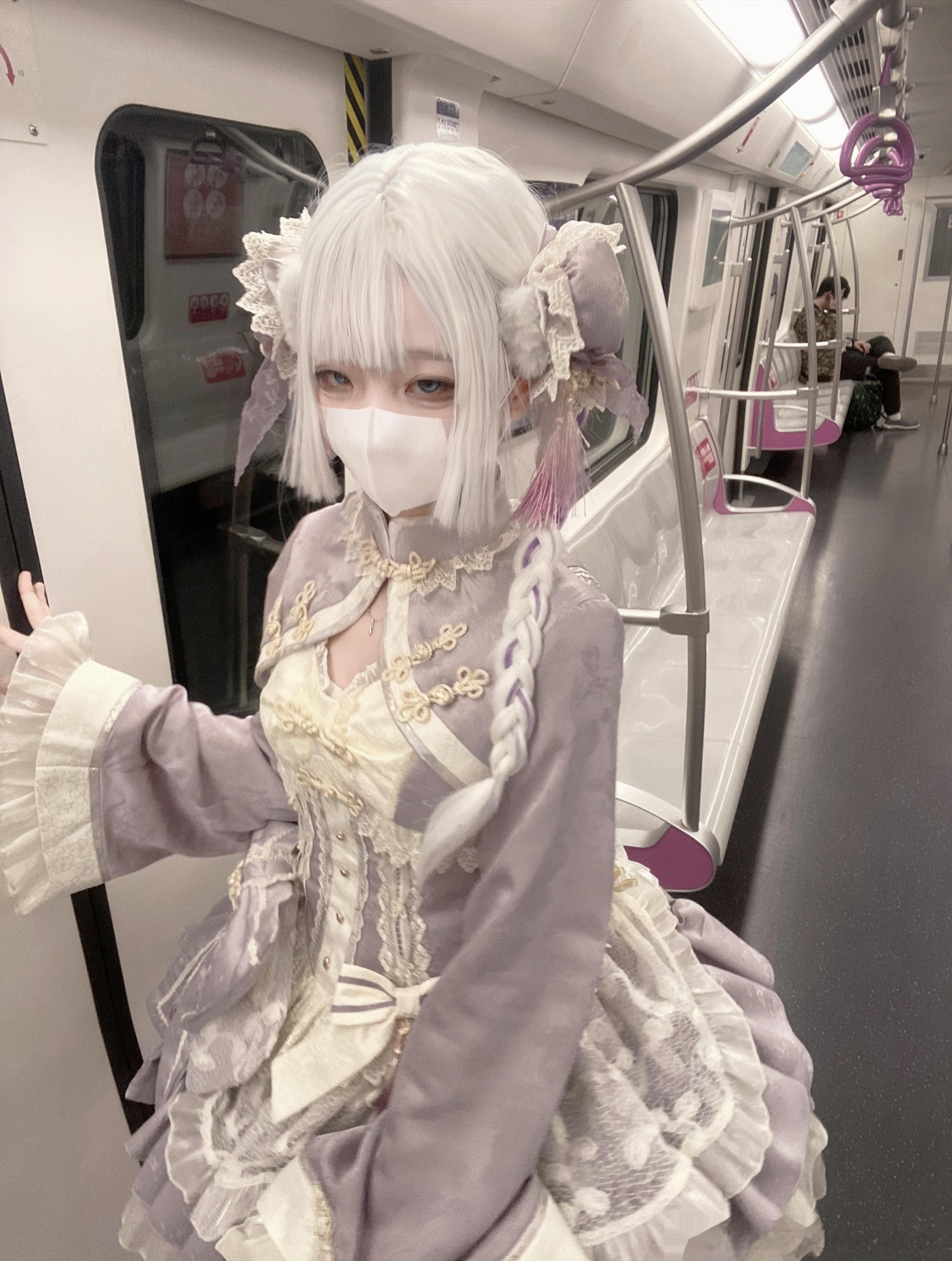 紫色白梨来一波！！！#白梨入梦##猫芮可[超话]##lolita上新##loli