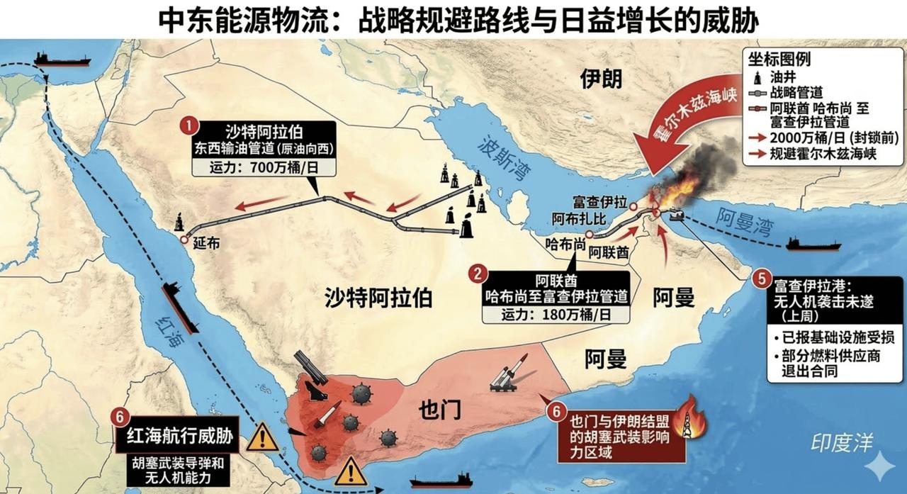 绕开霍尔木兹海峡获取中东石油的替代路线有哪些？石油进口国谁先熬不住霍尔木兹海峡的