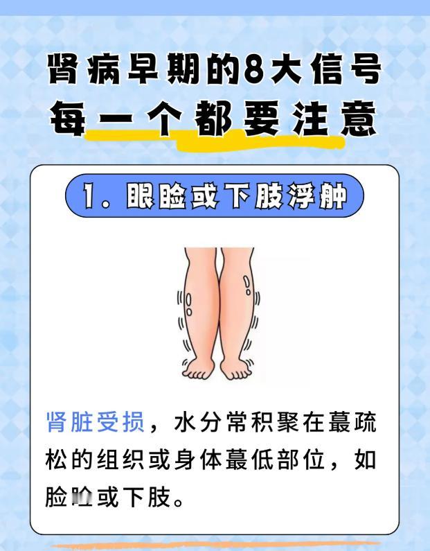肾脏健康的 8 个早期提醒，早发现早调理