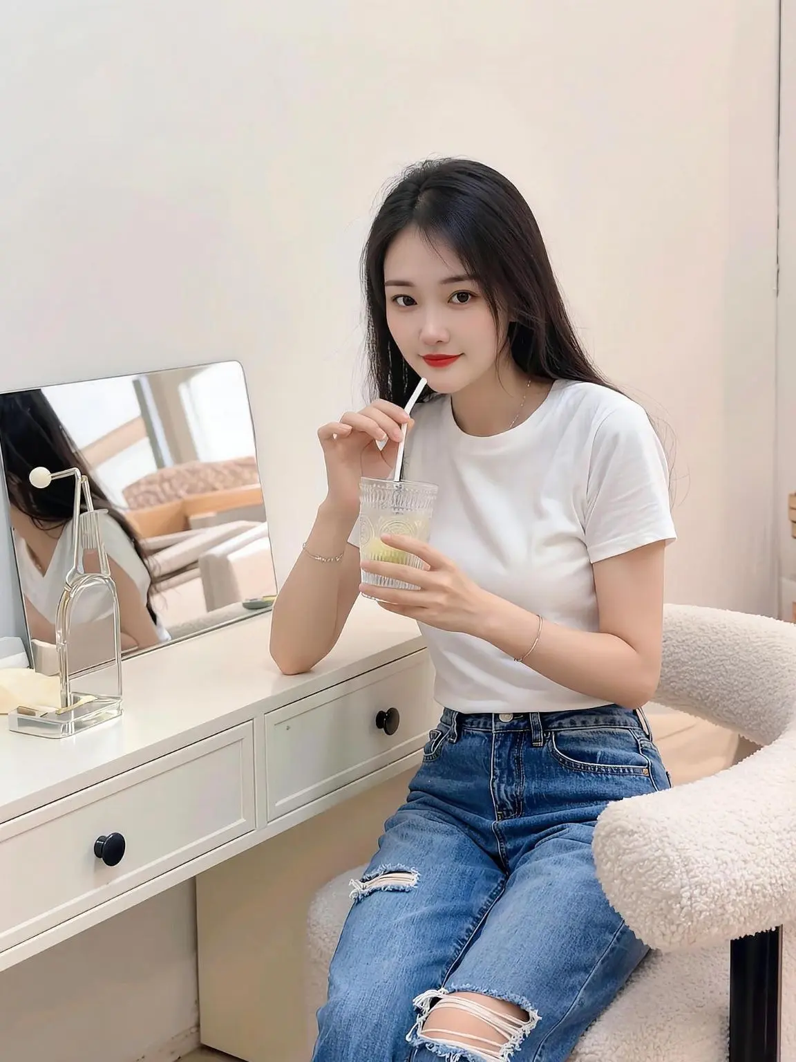 穿搭显瘦穿搭牛仔裤