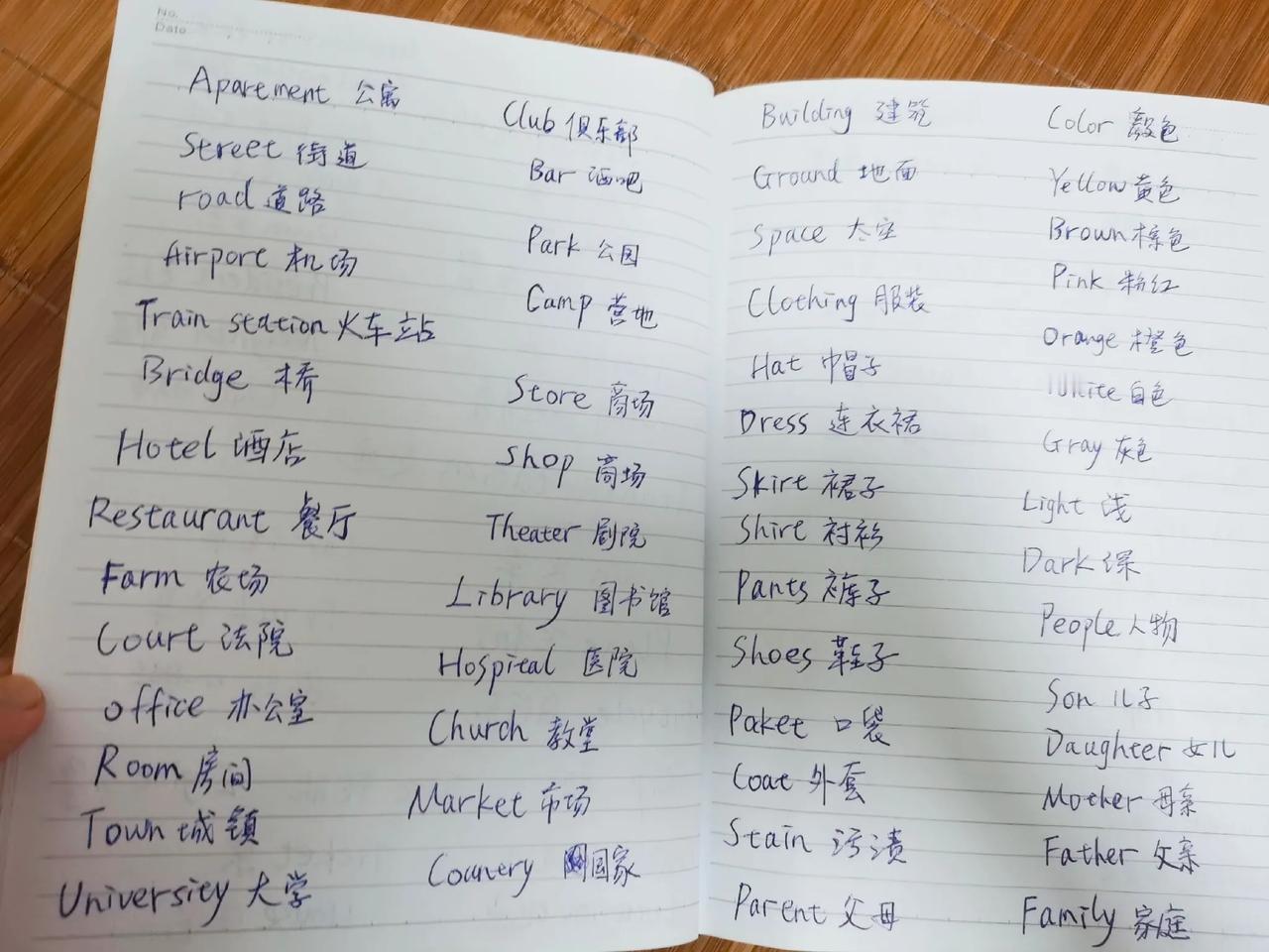 #秋日抄书打卡#
抄书打卡，学一下英语单词。已经好久没有学习，很多没记住，差不多