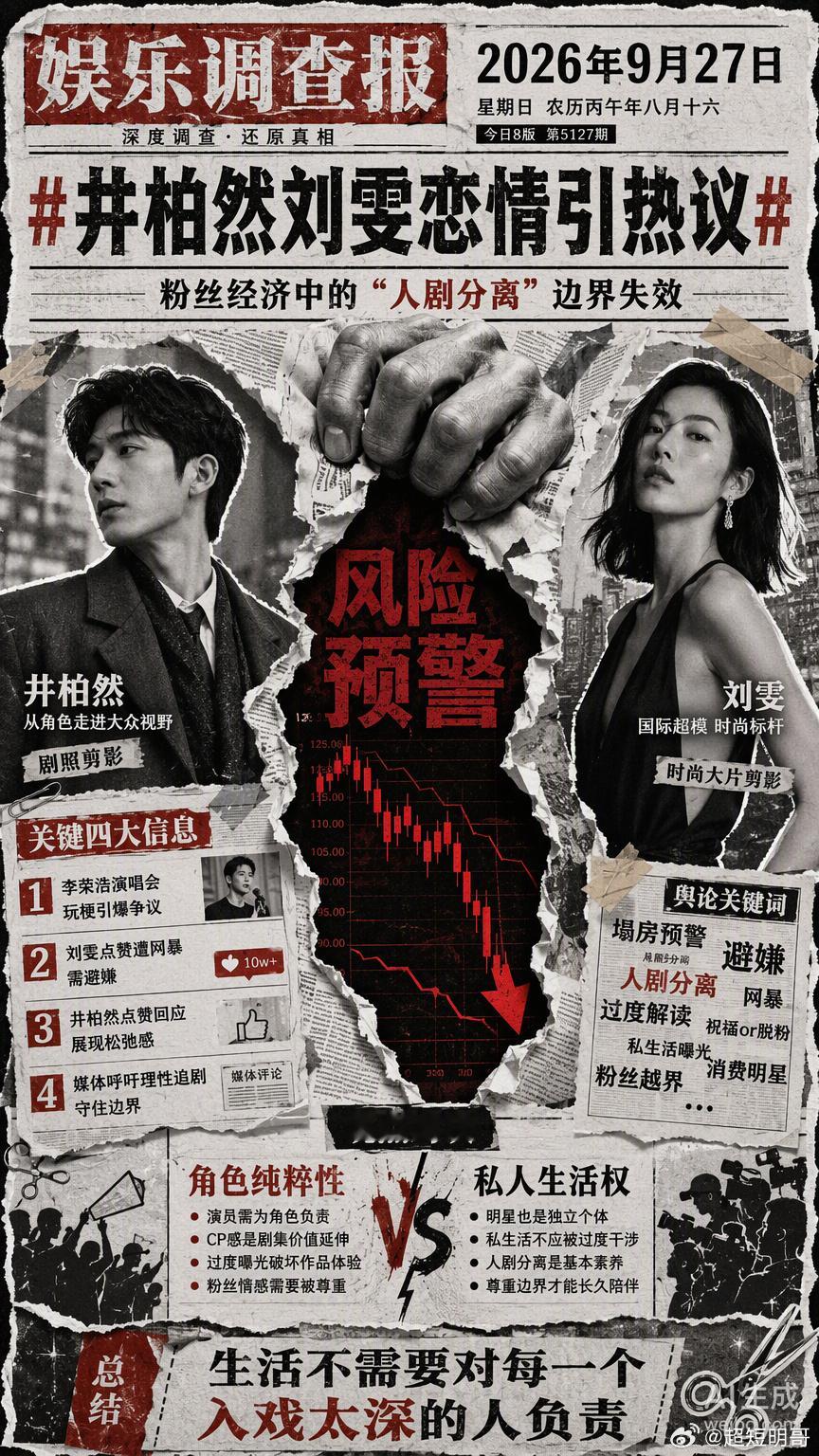 李荣浩在演唱会上喊“雯雯”，这看似是好友间的调侃，实则是把井柏然的私人生活强行拉