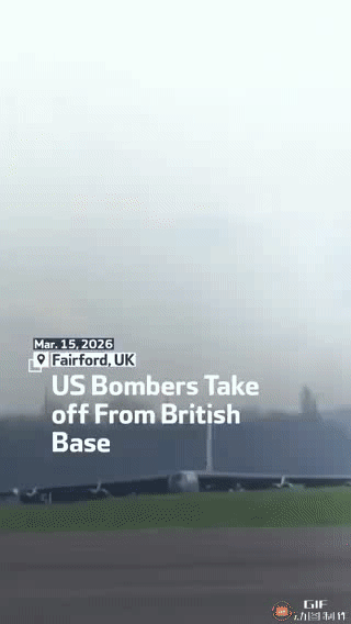 美军出动B-52轰炸伊朗！B-52H"同温层堡垒"战略轰炸机周日从英国格洛斯特郡