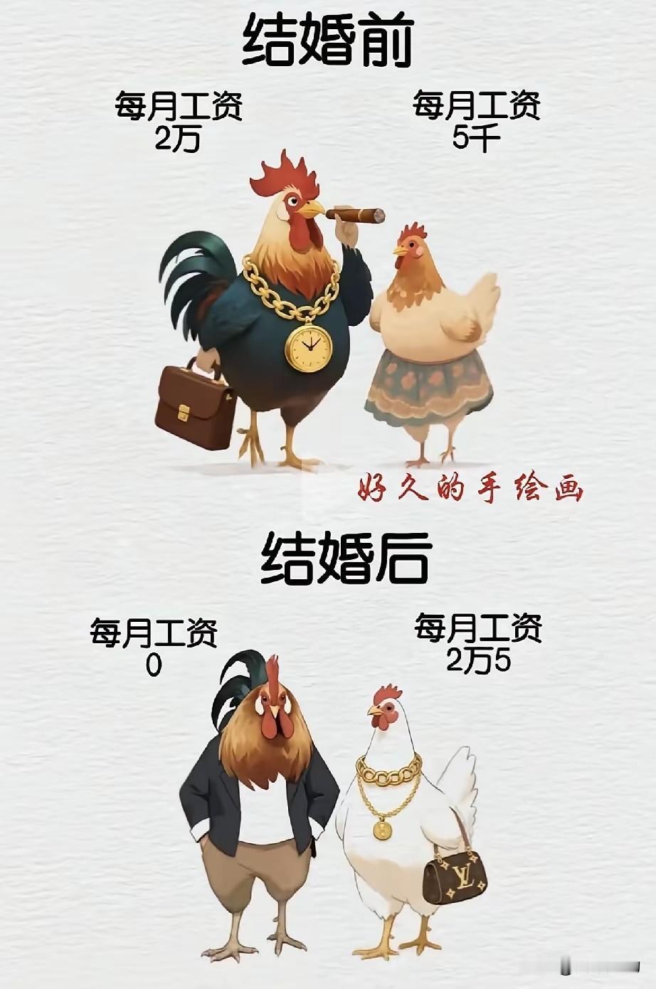 原来“铁公鸡”一毛不拔是有其他原因的！之前读书的时候，老听长辈说谁谁谁老公，谁谁