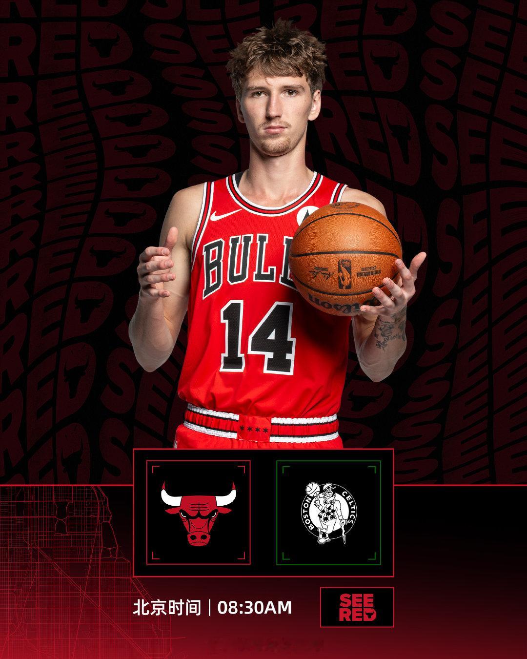 🔔常规赛预告🕗北京时间2月12日 08:30AM🆚 客场对阵公牛vs凯尔特
