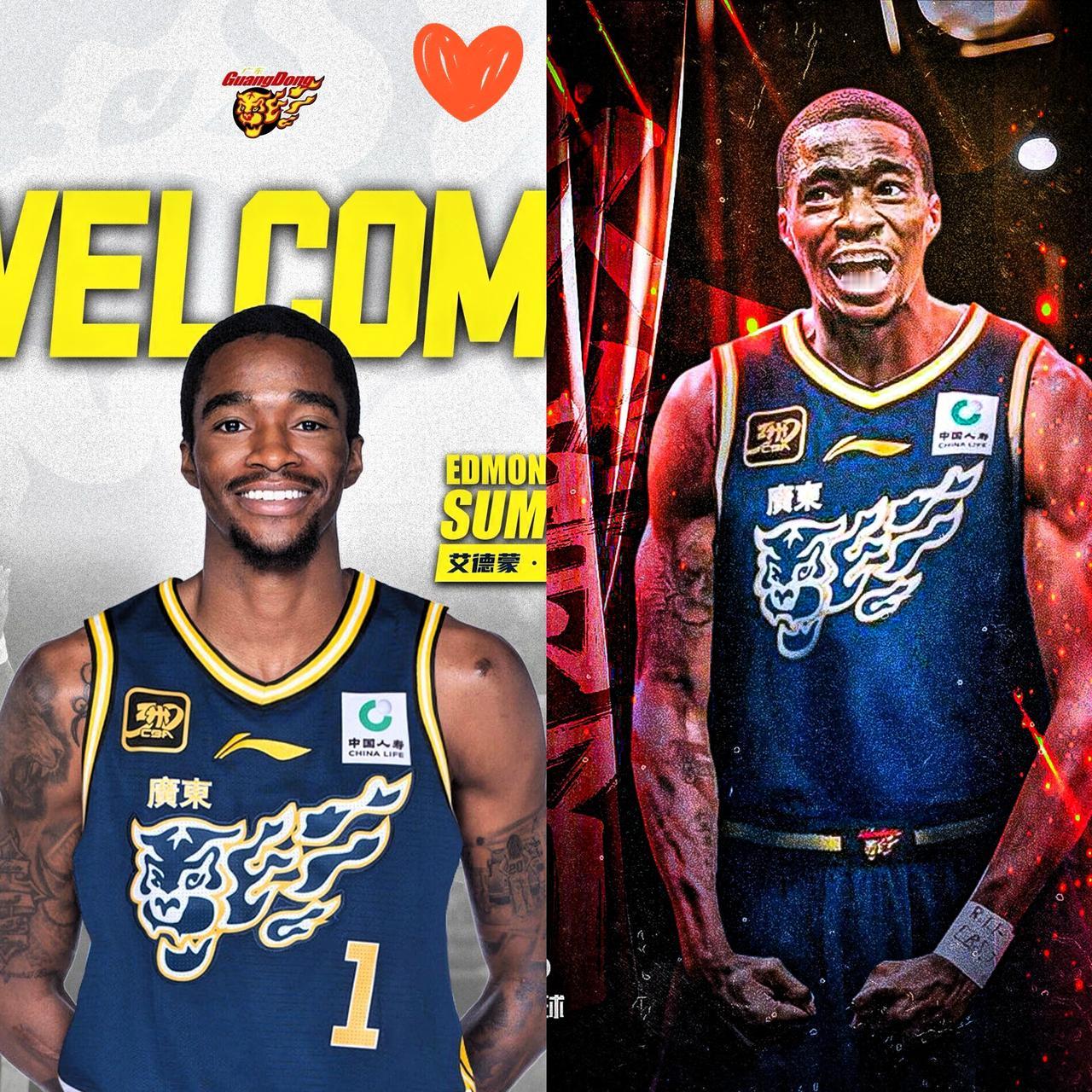 广东队这波操作直接把CBA争冠悬念拉满了！
上季场均36分的得分王萨姆纳终于完成