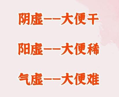 阴虚——大便干，阳虚——大便稀，气虚——便秘，中医三个古方，让你排便通畅
 
首