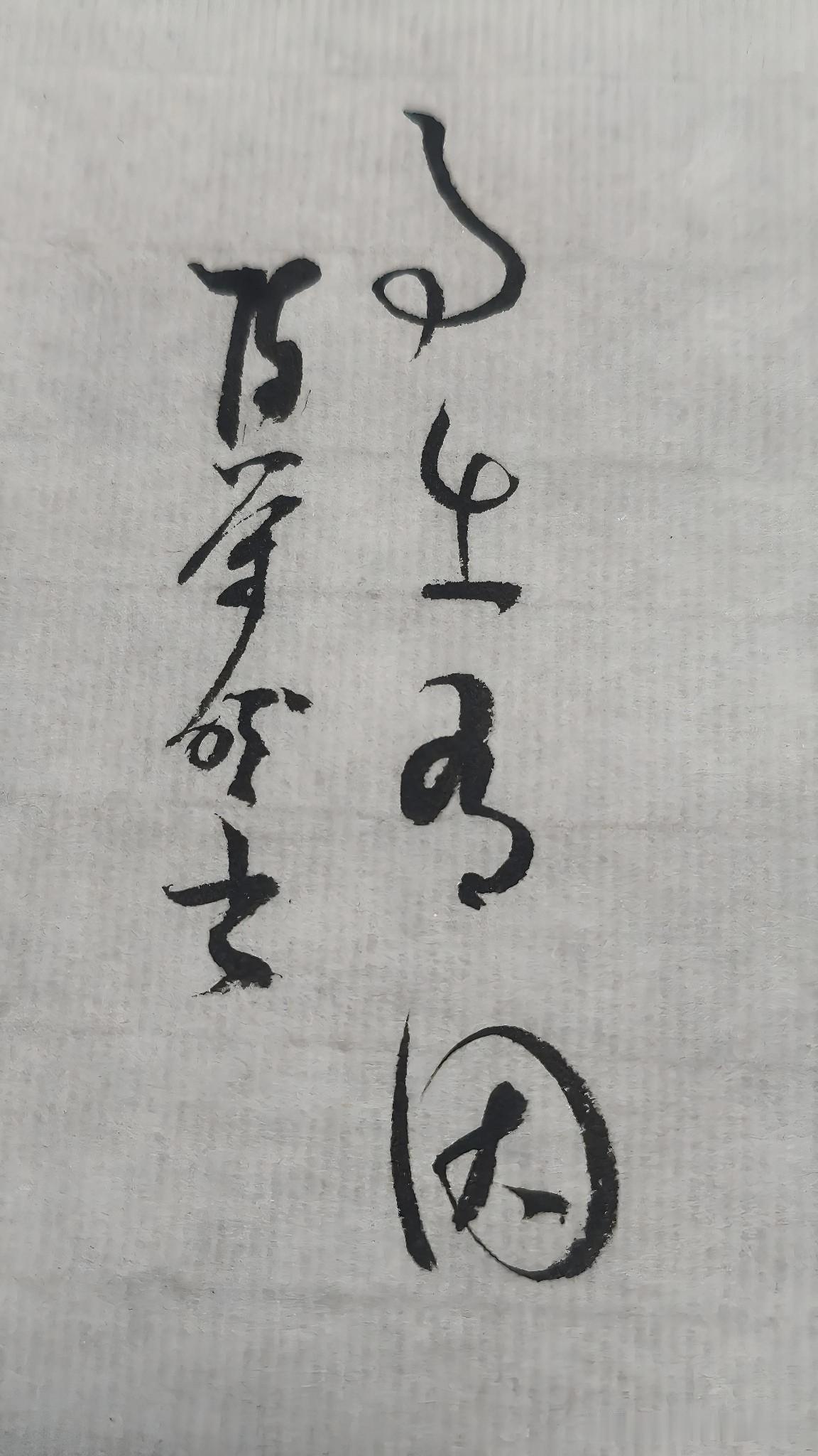 草书精品展示：事出有因