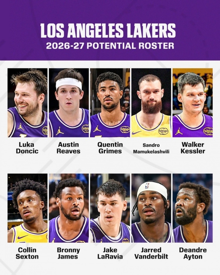 湖人现在的阵容，绝对没有上赛季的阵容强！！我百分百保证！！nba詹姆斯确定离开湖