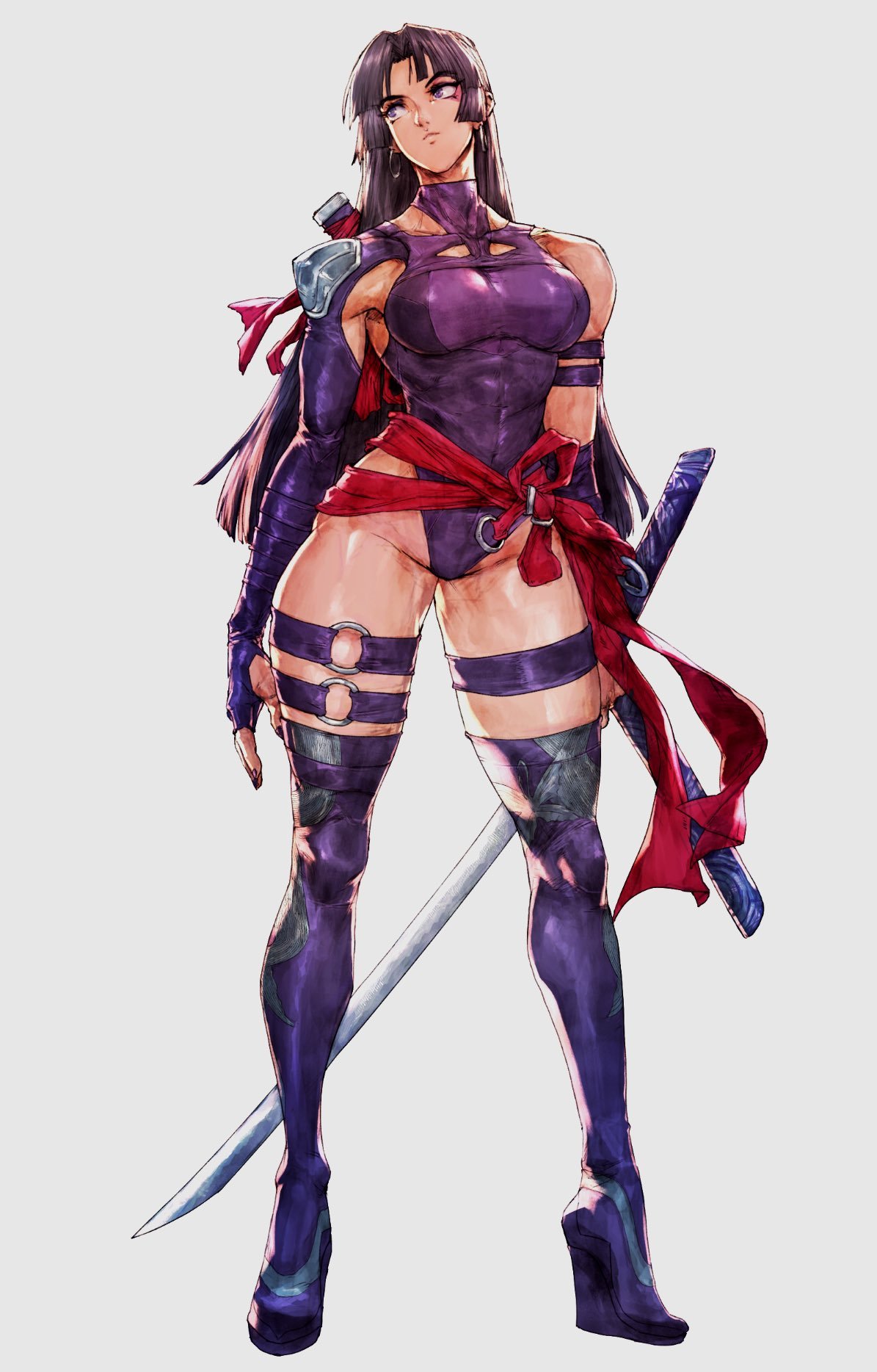 漫威争锋 灵蝶（Psylocke）by AngryangryD 
