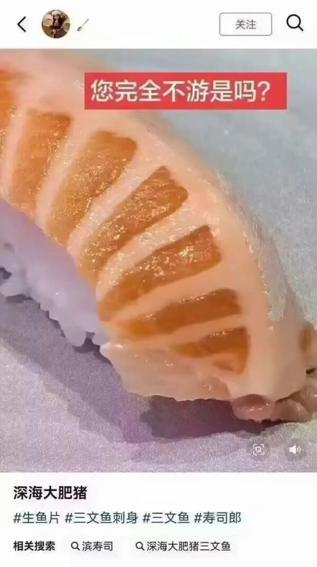 深海大肥猪，普通三文鱼，深海健身教练。 