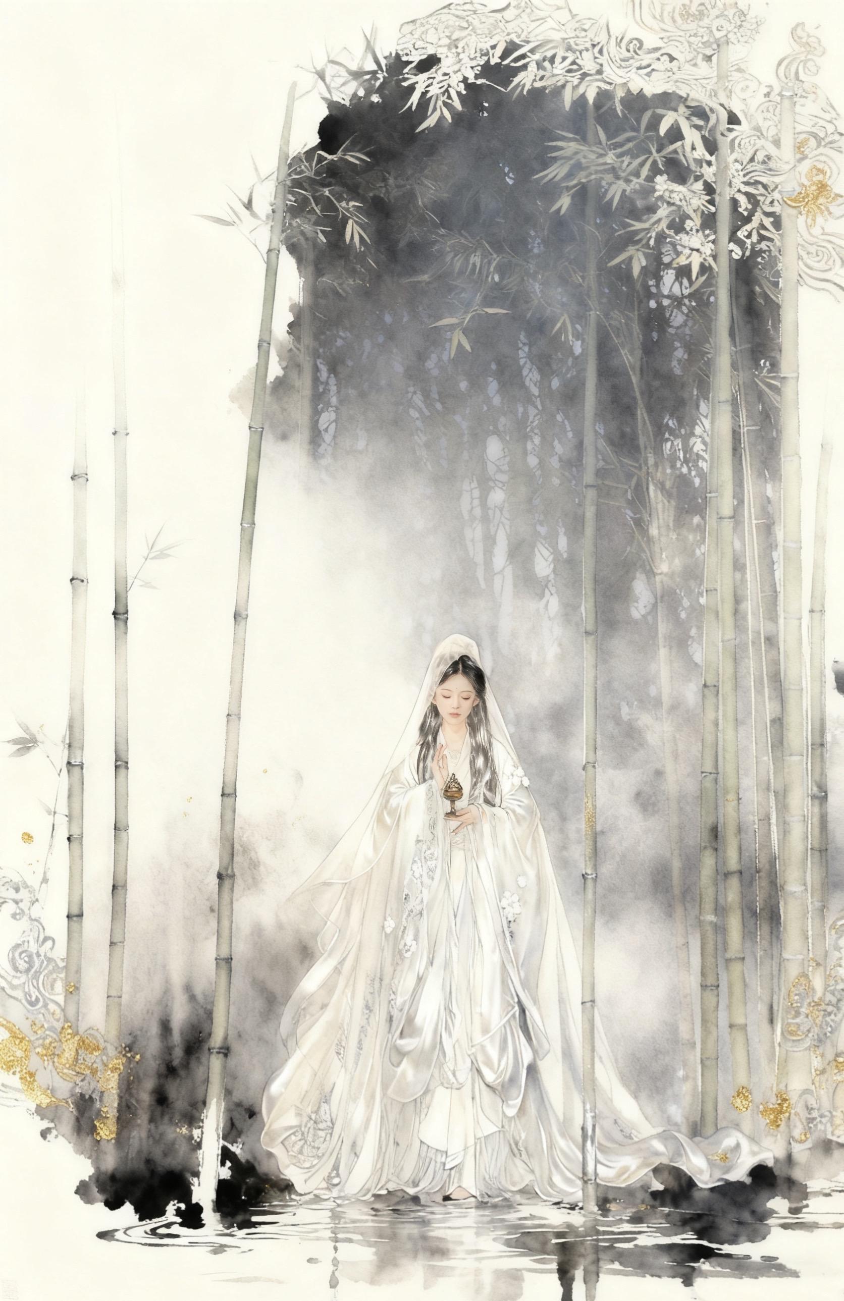 水墨画变成写真～