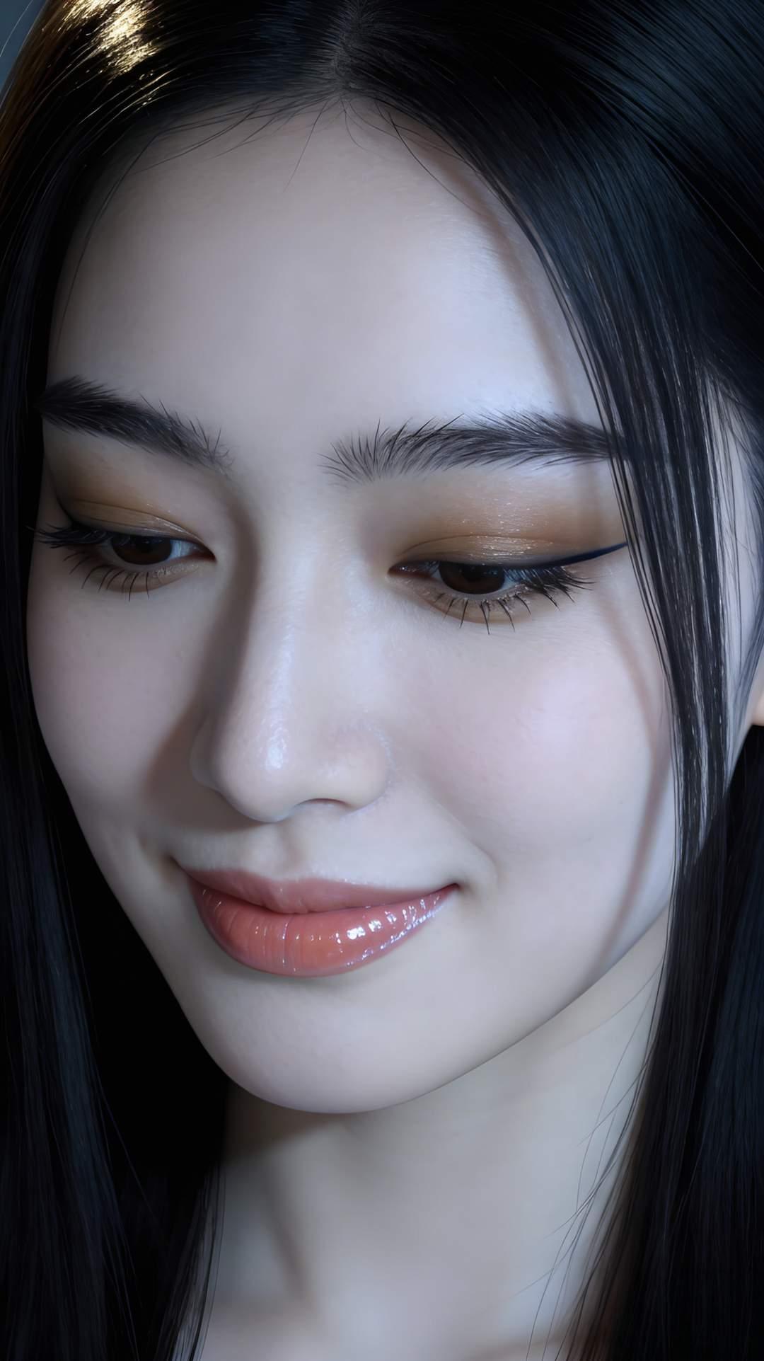 温柔微笑自然粉嫩妆容 完美无瑕🌸🌺🍀