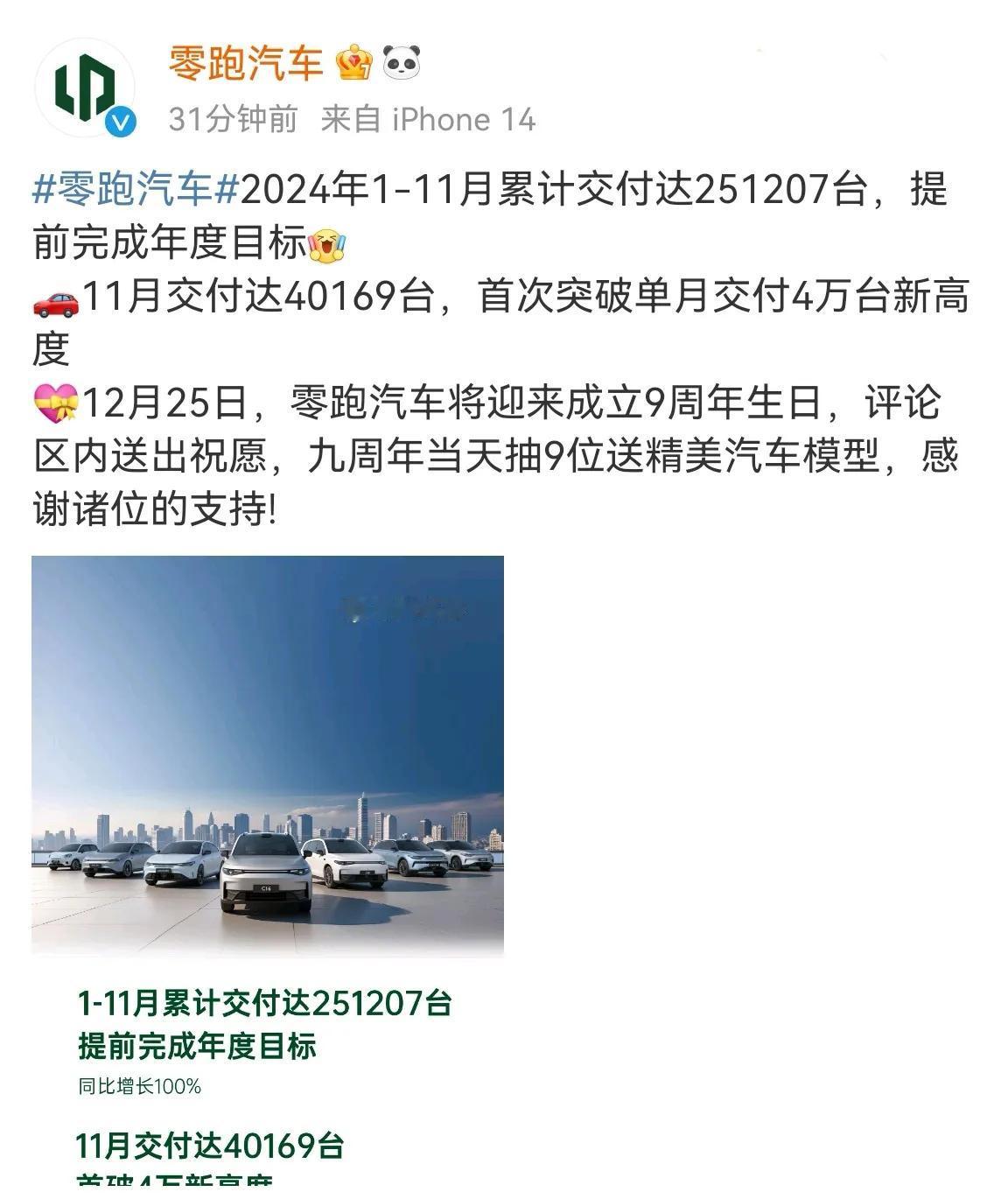 恭喜零跑，好而不贵的车，月销量历史性的突破四万。

很多人说零跑抄理想作业，说对