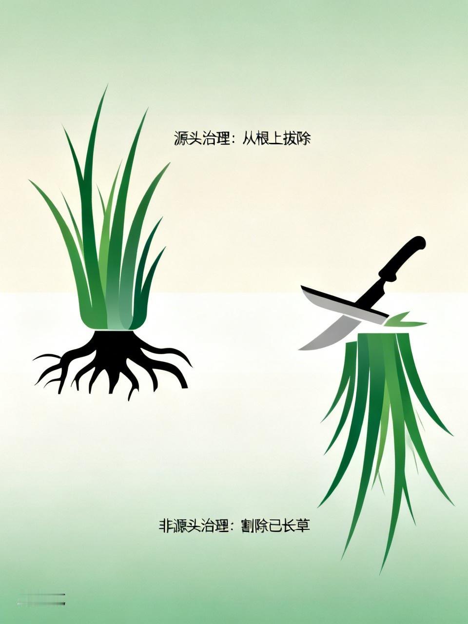 禁烟这事，源头治理和非源头治理差别可大了。源头治理就像是从根上拔草，直接对烟草生