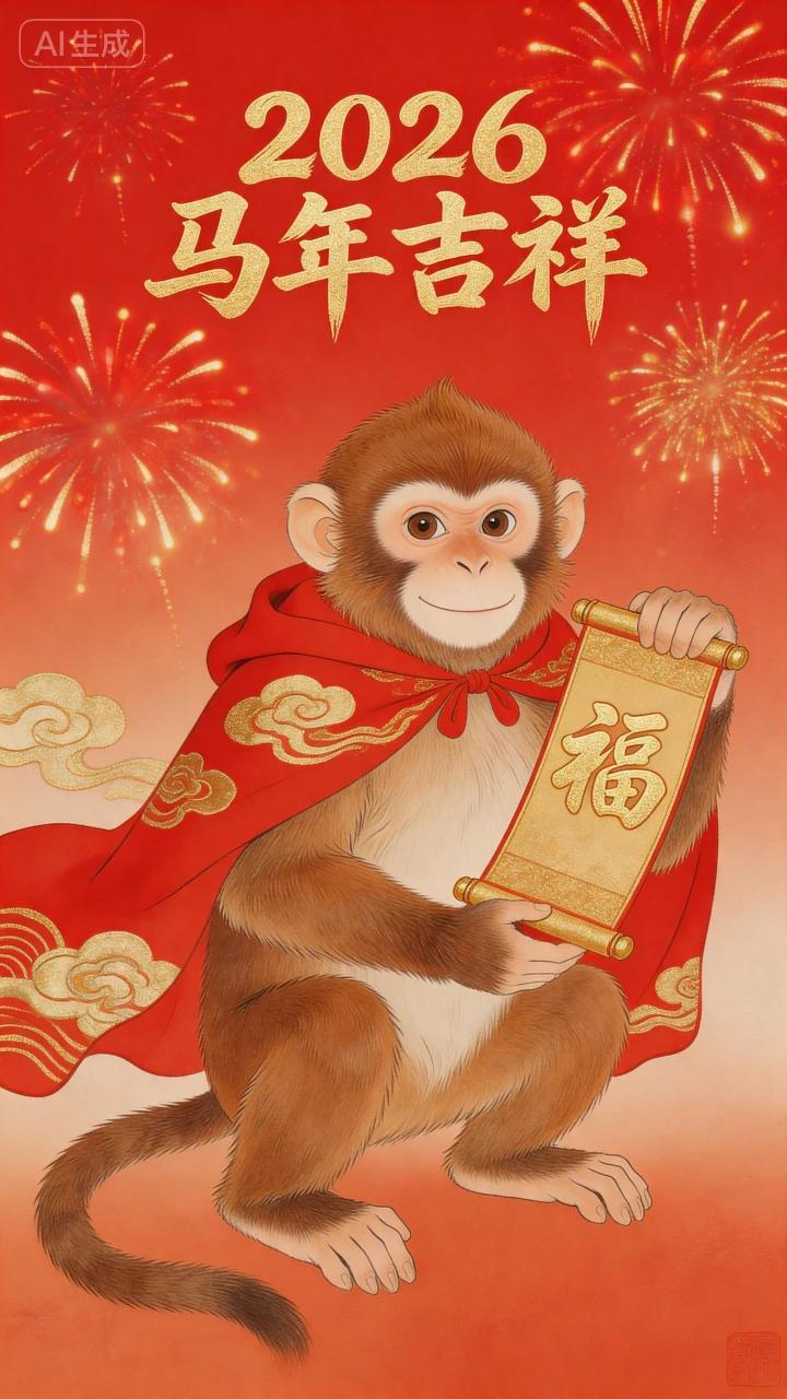 2026火炼真金，属猴人熬过去就是好日子，愿大家身体健康、家庭和睦、财运稳稳、幸