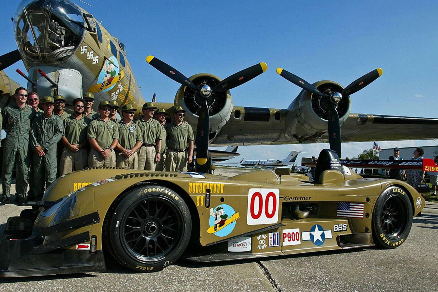 【陈年老图】致敬B-17的LMP900组赛车~2002年3月16日，第50届赛百