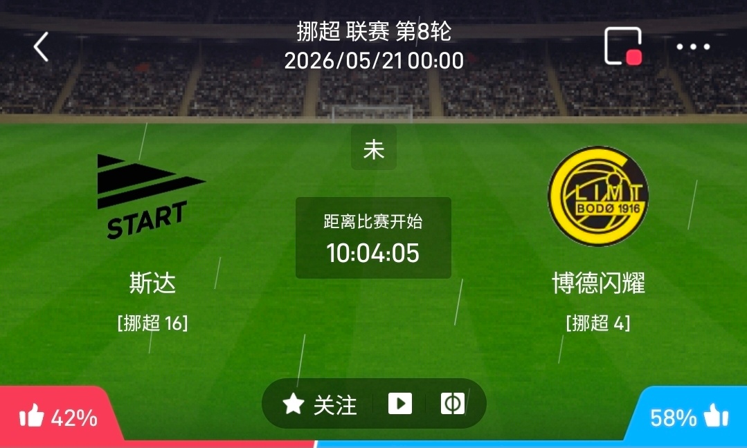 斯达 vs 博德闪耀  1. 斯达 情报汇总⚠️  赛季至今不胜，状态崩盘：近6