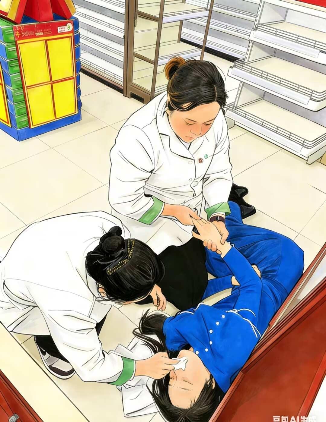 地上很凉，她的手很暖
1月27日中午，番禺吉祥北店小凤接待了一位痛经的年轻姑娘。