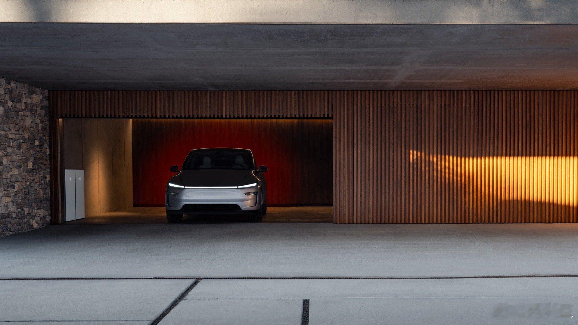 特斯拉官方新图看习惯了吗特斯拉焕新model y 的前脸 ​​​