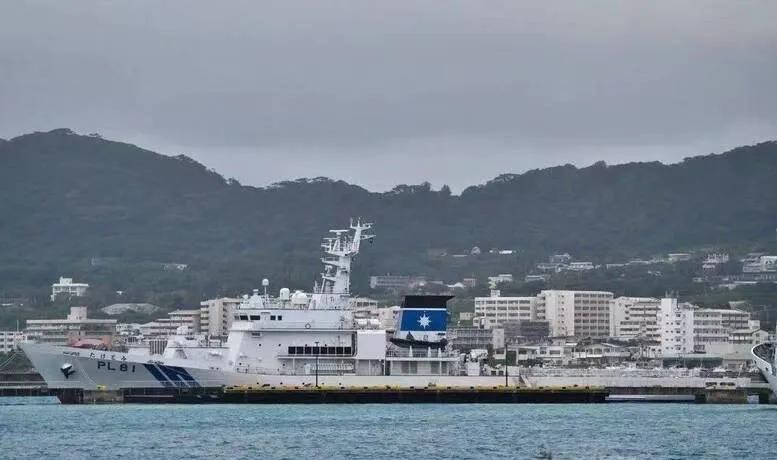 日本3艘巡防舰借台风为由，滞留台湾海峡，大陆海警现场展开处置

澎湖海域附近的海