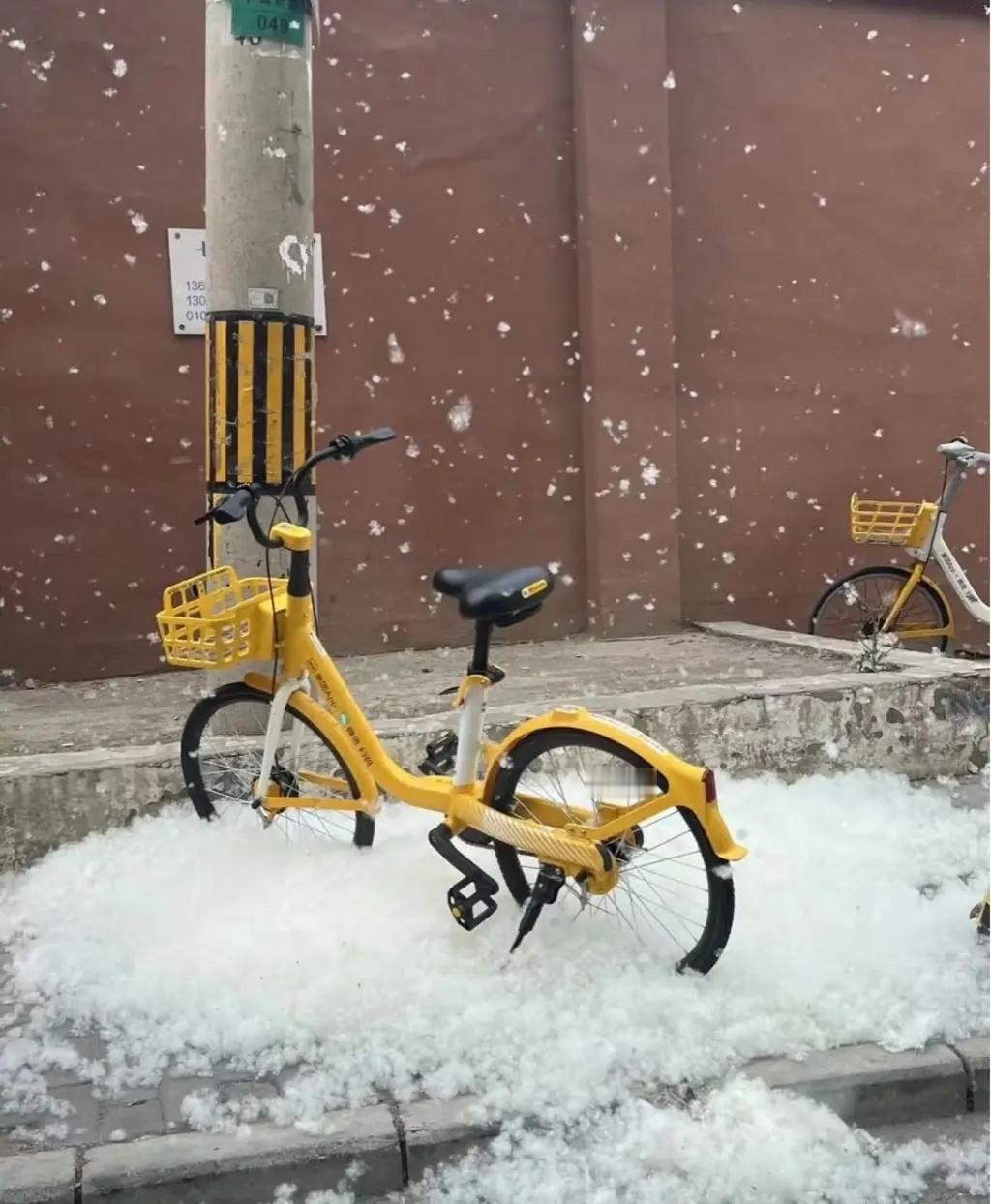 车若初见 地铁站只剩这台车了，在考虑要不要过去扫码...