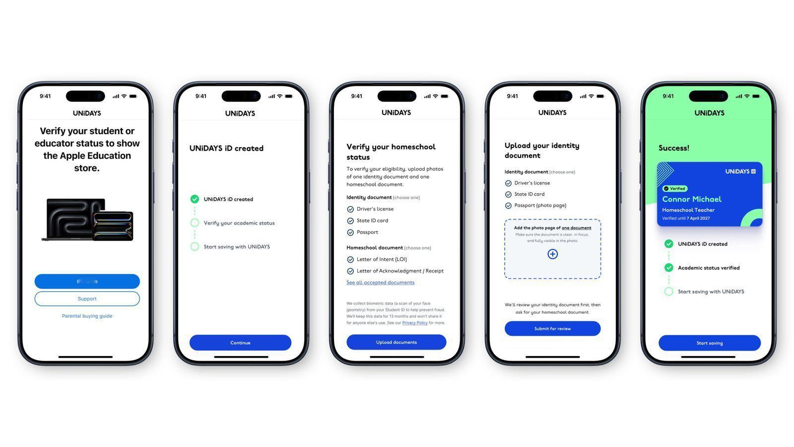 【Apple 现在要求在美国和加拿大的用户通过 UNiDAYS 验证才能享受教育