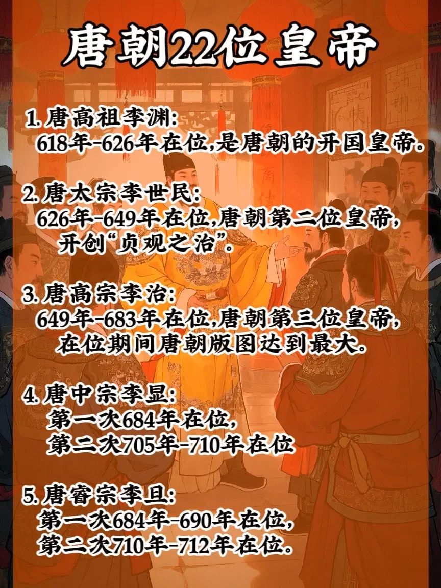 唐朝22位皇帝天子九逃而返，国都六失而复。 他们在盛世里熠熠闪耀，在乱...