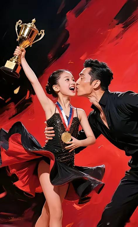 摄影师也太会抓拍了吧，孙俪女儿小花获奖的画面，美翻了，美中不足，照片里男的如果是