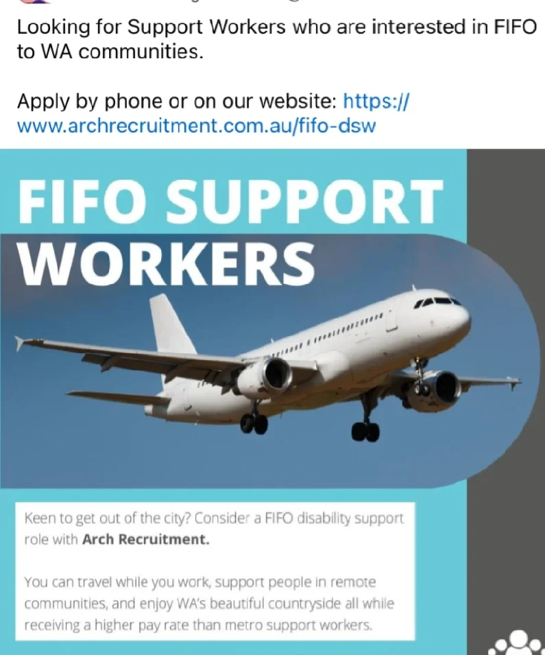 西澳support worker FIFO工作分享