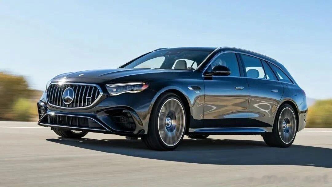 奔驰E53AMG混合动力旅行车！动力系统为3.0T涡轮增压发动机，最大马力443